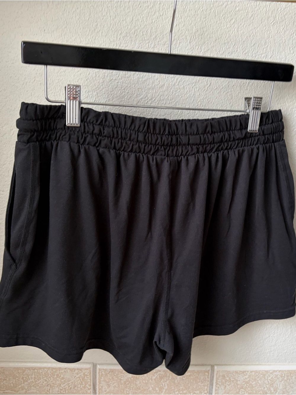 Thrive Societe - Women’s Black Athletic Shorts with Elastic Waist